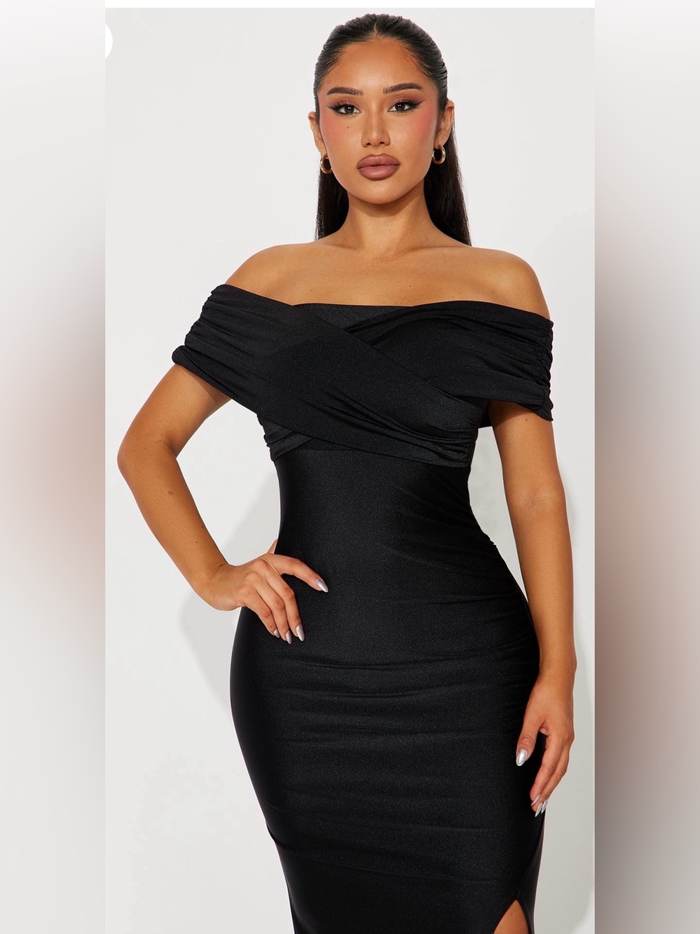 Fashion Nova Black Maxi Dress